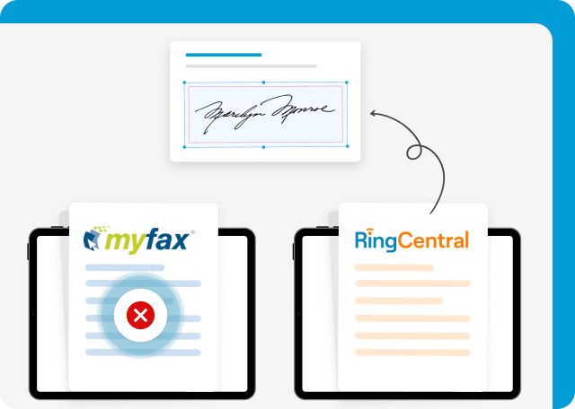 RingCentral is a better MyFax alternative for eSigning