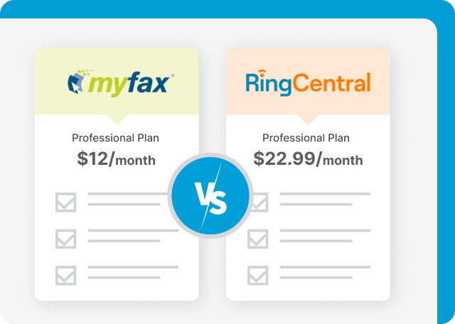 MyFax is a cheaper RingCentral alternative