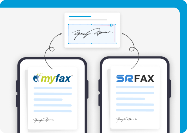 MyFax and SRFax lack in-built esignature