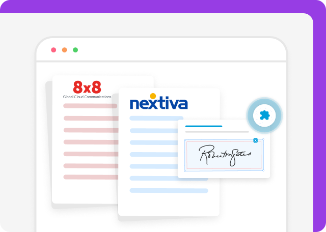 Nextiva is a better alternative to 8x8 for electronic signatures