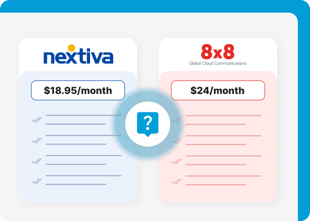 Nextiva vs 8x8 Pricing