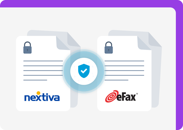 Nextiva and eFax are secure fax platforms