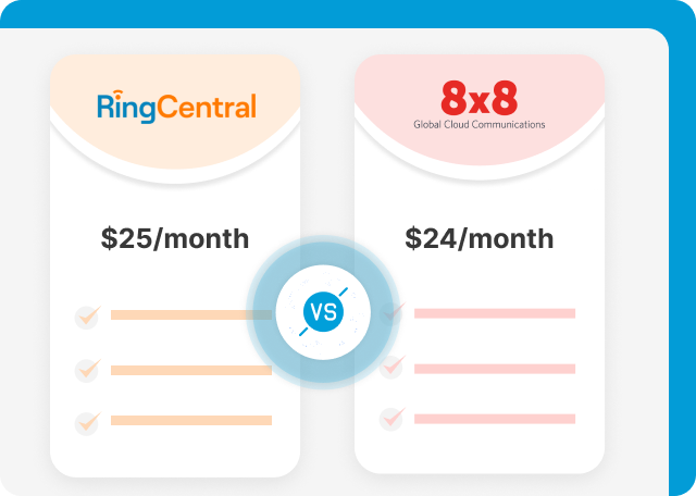 8x8 vs RingCentral pricing