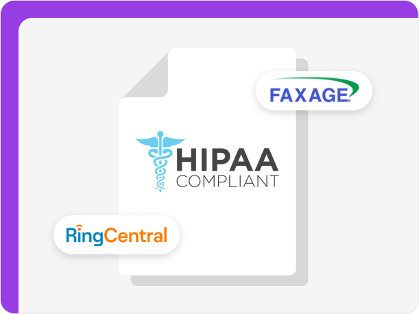 RingCentral and Faxage are HIPAA compliant