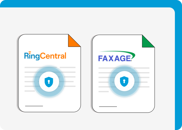 RingCentral and Faxage are both secure