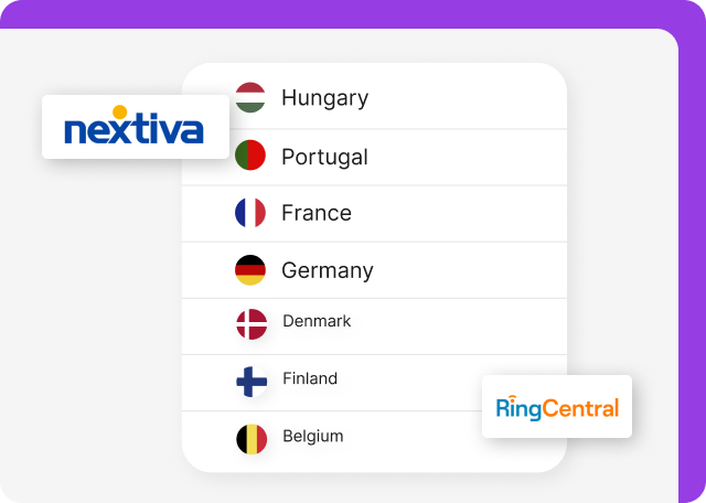 RingCentral and Nextiva allows number porting