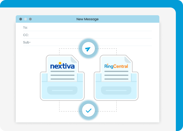 Nextiva and RingCentral handle notifications differently