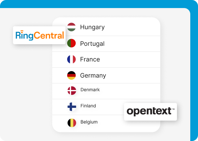 RingCentral is a better OpenText alternative for free number porting