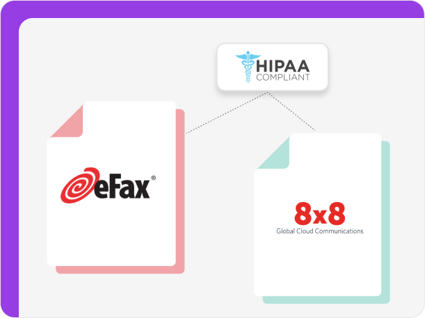 8x8 is a HIPAA compliant eFax alternative