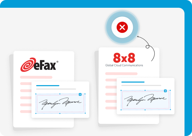 eFax is a better alternative to 8x8 for eSigning