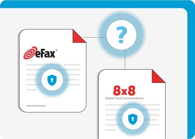 eFax is a secure 8x8 alternative