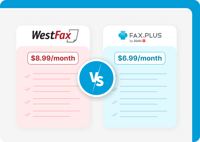 Fax.Plus and WestFax offer competitive monthly plans