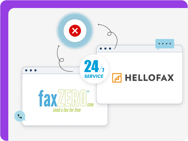 FaxZero and HelloFax don't offer live chat or phone support