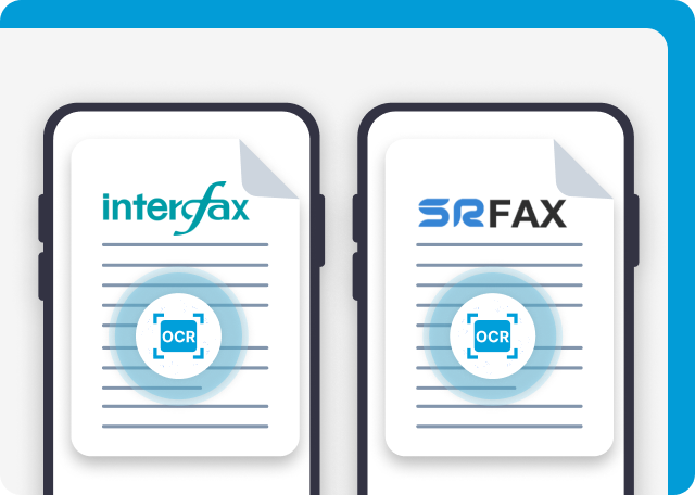 Interfax and SRFax offer OCR features