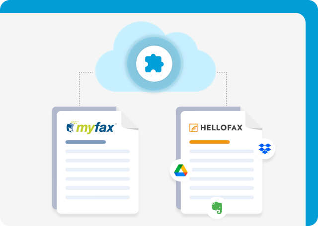 HelloFax and MyFax both offer cloud storage