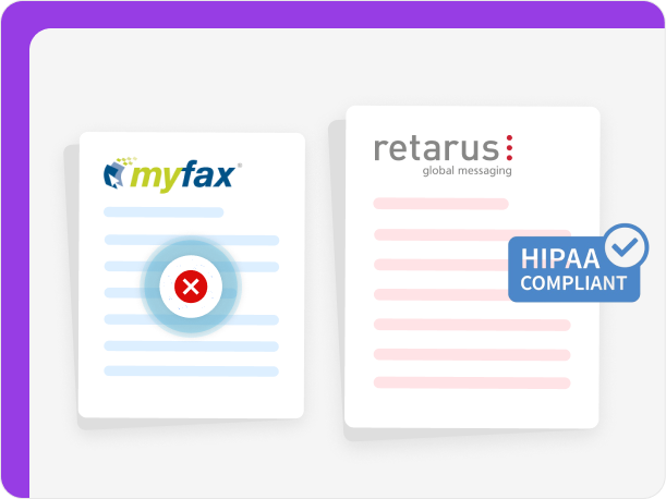 Retarus is a MyFax alternative for HIPAA faxing