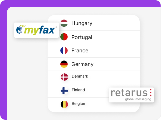 Both Retarus and MyFax support number porting