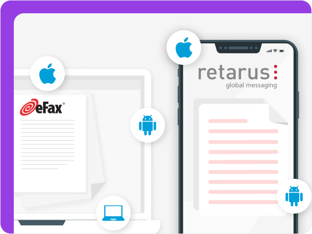 eFax works on more devices than Retarus