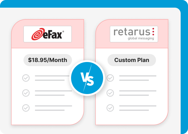 eFax vs Retarus pricing