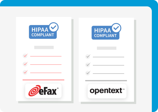 OpenText and eFax are HIPAA compliant