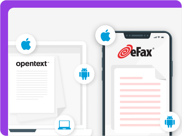 OpenText and eFax provide mobile apps