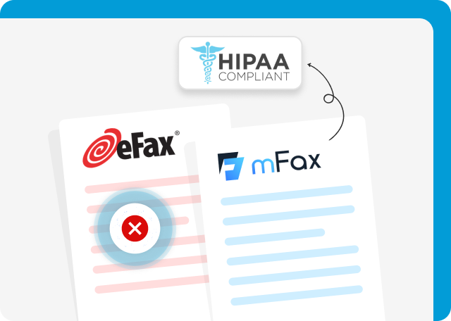 mFax offers more HIPAA-compliant plans than eFax