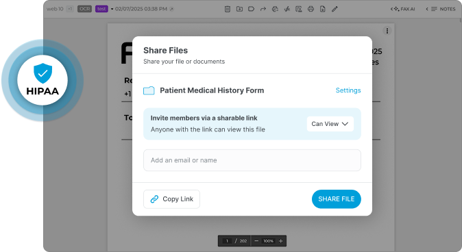 HIPAA Compliant File Sharing