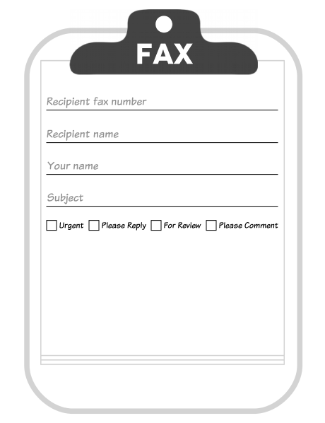 Generic Fax Cover Sheet - Free Download